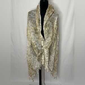 Pool To Party By Subtle Luxury Gold and Cream Cape